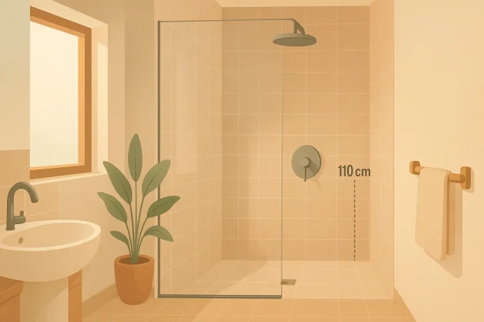 hauteur mitigeur douche