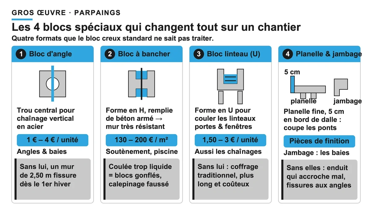 4 blocs spéciaux