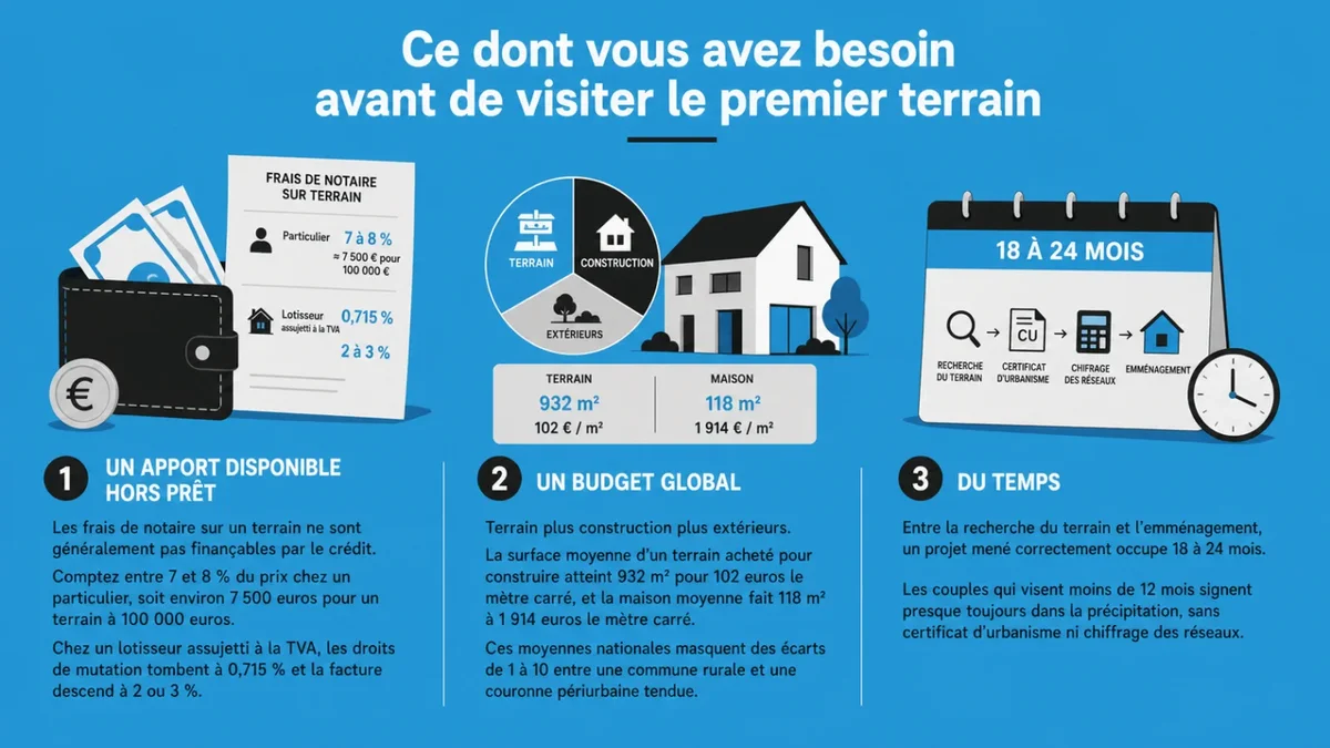 Ce dont vous avez besoin avant de visiter le premier terrain