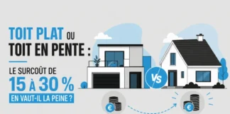 Toit plat ou toit en pente : le surcoût de 15 à 30 % en vaut-il la peine ?