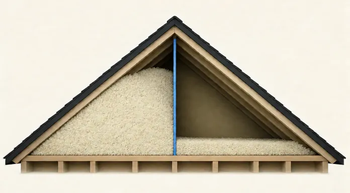 Isolation des combles perdus : 45 cm soufflés pour 35 cm dans trois ans