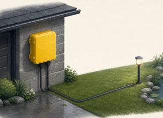 Boîtiers électriques extérieurs pour jardins, garages et ateliers